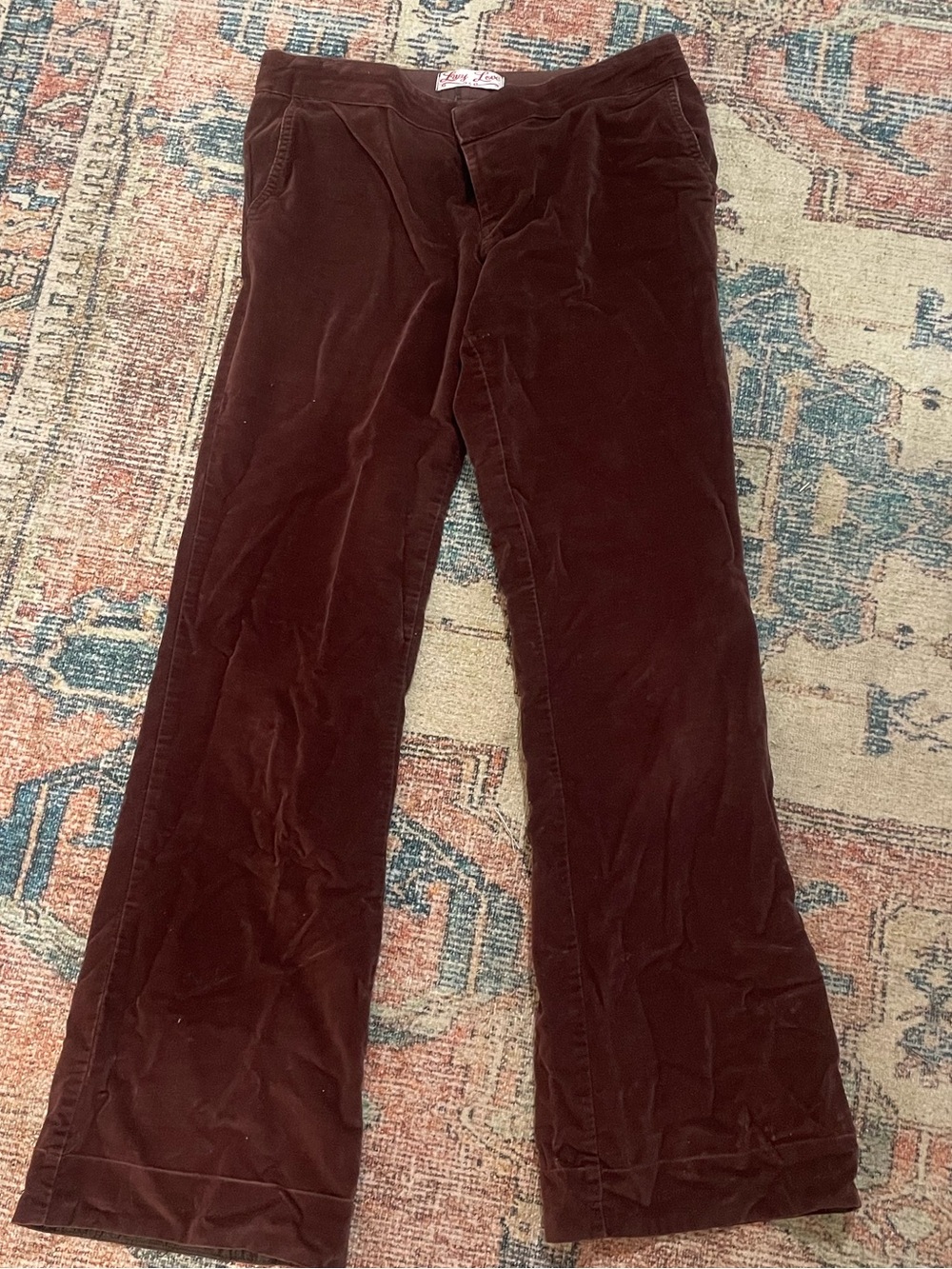 Lucy Love Corduroy Flare Pants in Brown